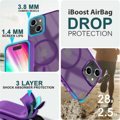 NALIA Magnet-Case für iPhone 15 Plus – Matt-Transparent & MagSafe Kompatibel – MATTEX (Rutschfest, Stoßfest & Anti-Fingerabdruck) – Marke aus Berlin