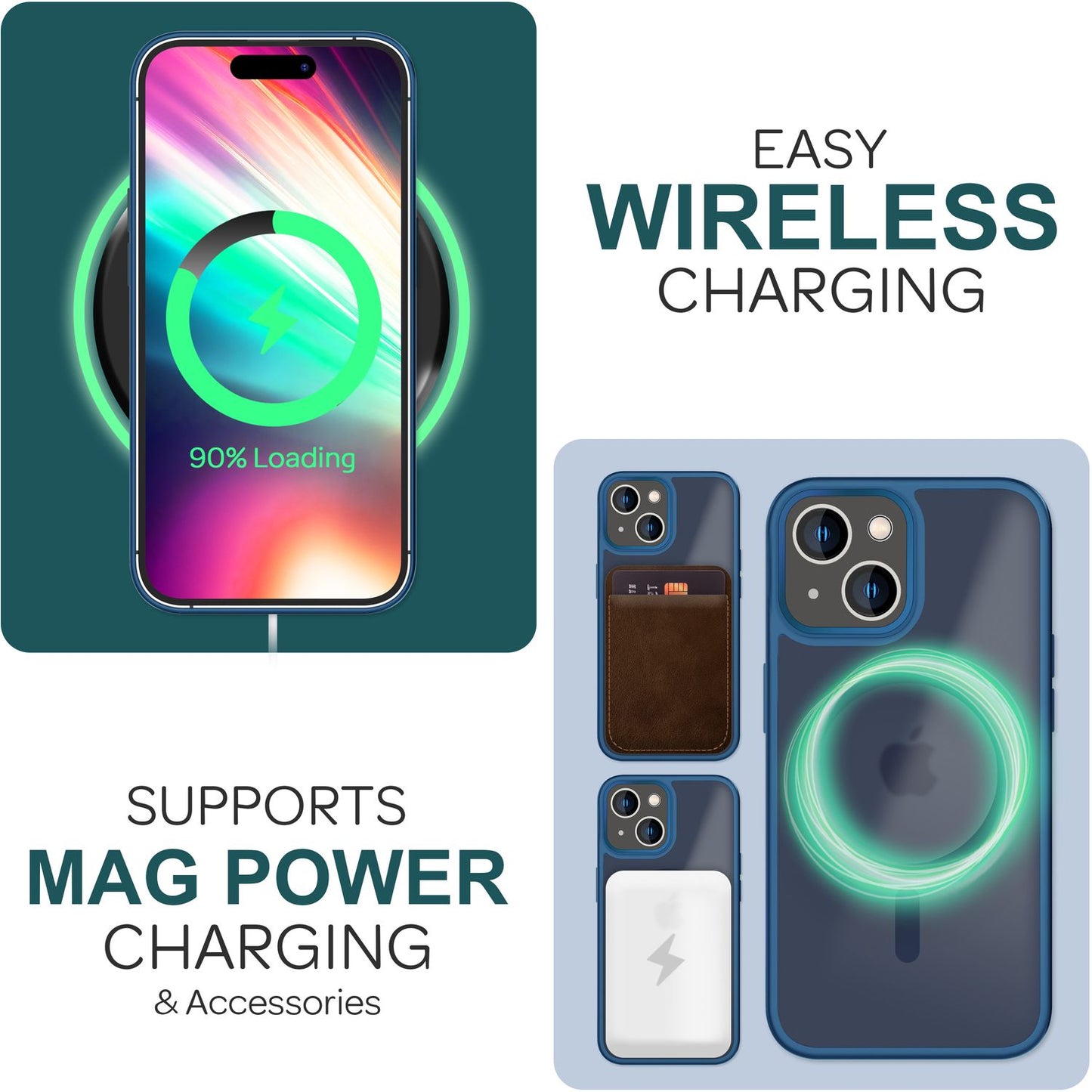 NALIA Magnet-Case für iPhone 15 Plus – Matt-Transparent & MagSafe Kompatibel – MATTEX (Rutschfest, Stoßfest & Anti-Fingerabdruck) – Marke aus Berlin
