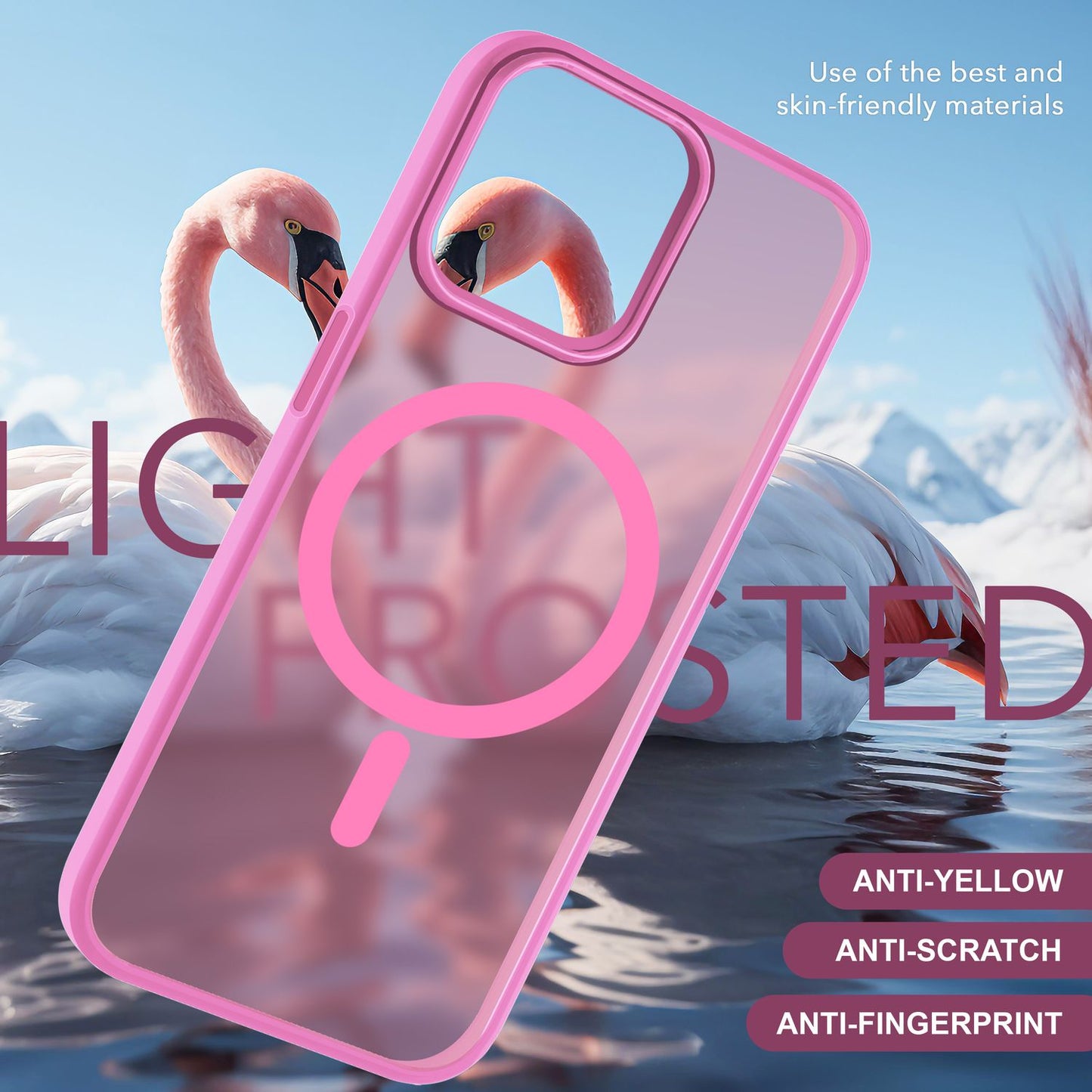 NALIA Magnet-Case für iPhone 15 Plus – Matt-Transparent & MagSafe Kompatibel – MATTEX (Rutschfest, Stoßfest & Anti-Fingerabdruck) – Marke aus Berlin