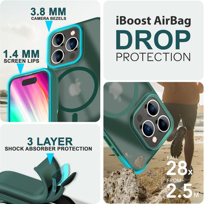 NALIA Magnet-Case für iPhone 15 Pro – Matt-Transparent & MagSafe Kompatibel – MATTEX (Rutschfest, Stoßfest & Anti-Fingerabdruck) – Marke aus Berlin