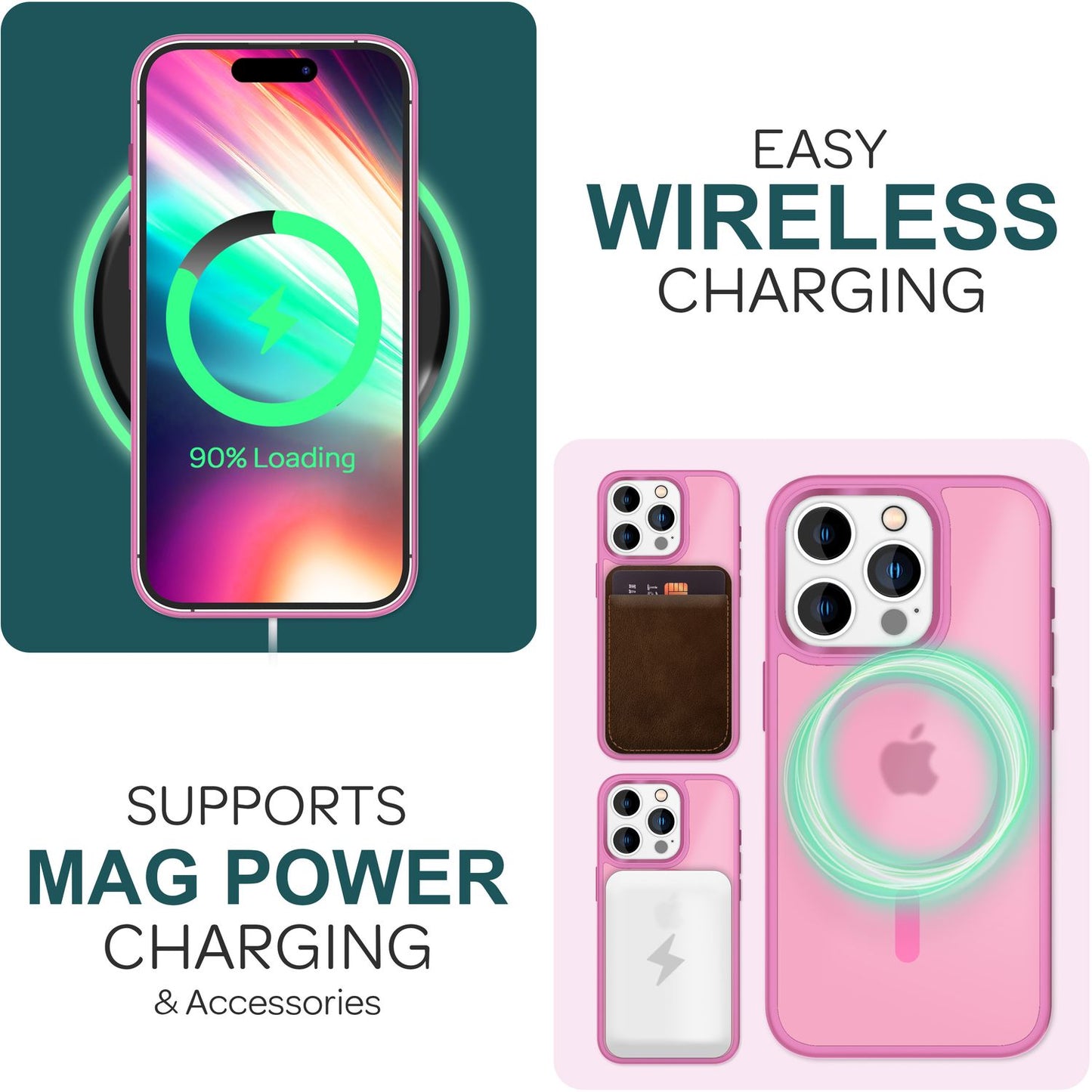 NALIA Magnet-Case für iPhone 15 Pro – Matt-Transparent & MagSafe Kompatibel – MATTEX (Rutschfest, Stoßfest & Anti-Fingerabdruck) – Marke aus Berlin