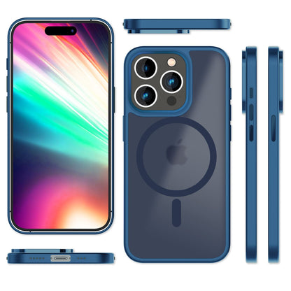 NALIA Magnet-Case für iPhone 15 Pro – Matt-Transparent & MagSafe Kompatibel – MATTEX (Rutschfest, Stoßfest & Anti-Fingerabdruck) – Marke aus Berlin