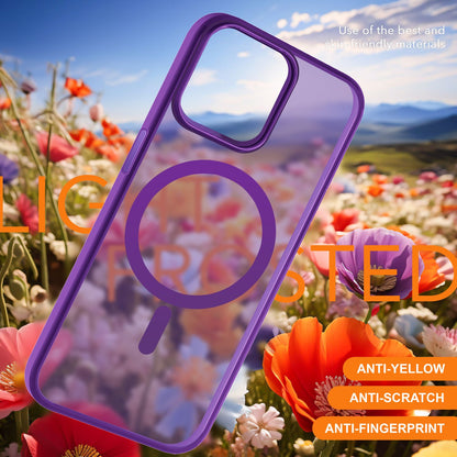 NALIA Magnet-Case für iPhone 15 Pro Max – Matt-Transparent & MagSafe Kompatibel – MATTEX (Rutschfest, Stoßfest & Anti-Fingerabdruck) – Marke aus Berlin