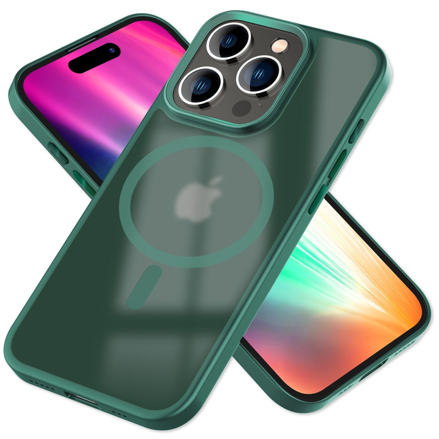 NALIA Magnet-Case für iPhone 15 Pro Max – Matt-Transparent & MagSafe Kompatibel – MATTEX (Rutschfest, Stoßfest & Anti-Fingerabdruck) – Marke aus Berlin