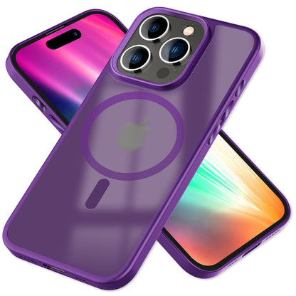 NALIA Magnet-Case für iPhone 15 Pro Max – Matt-Transparent & MagSafe Kompatibel – MATTEX (Rutschfest, Stoßfest & Anti-Fingerabdruck) – Marke aus Berlin