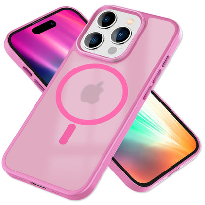 NALIA Magnet-Case für iPhone 15 Pro Max – Matt-Transparent & MagSafe Kompatibel – MATTEX (Rutschfest, Stoßfest & Anti-Fingerabdruck) – Marke aus Berlin