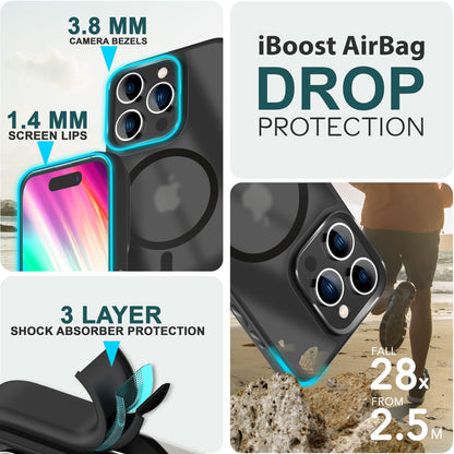 NALIA Magnet-Case für iPhone 15 Pro Max – Matt-Transparent & MagSafe Kompatibel – MATTEX (Rutschfest, Stoßfest & Anti-Fingerabdruck) – Marke aus Berlin