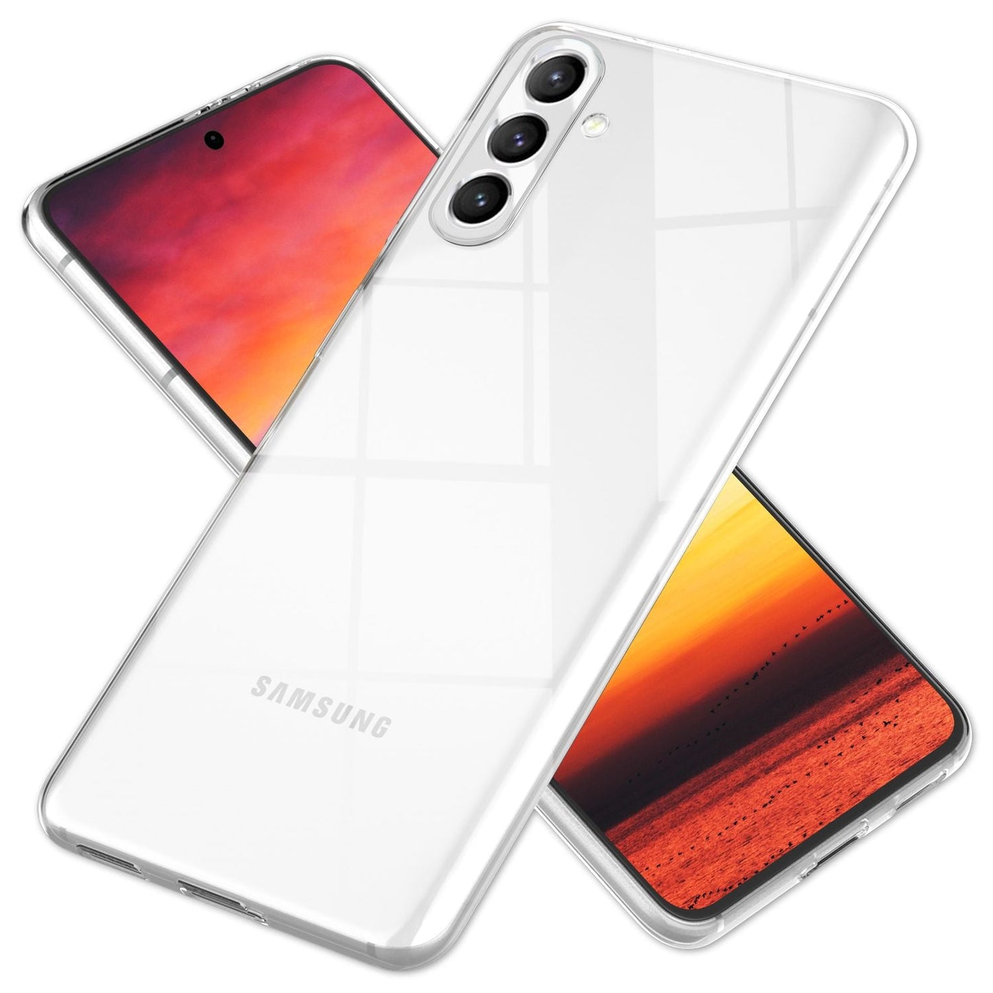 NALIA Transparente Silikonhülle für Samsung Galaxy S24 – Anti-Gelb & Rutschfest – GLAZE (Handyhülle Kristallklar, Schlank & Stoßfest) – Marke aus Berlin