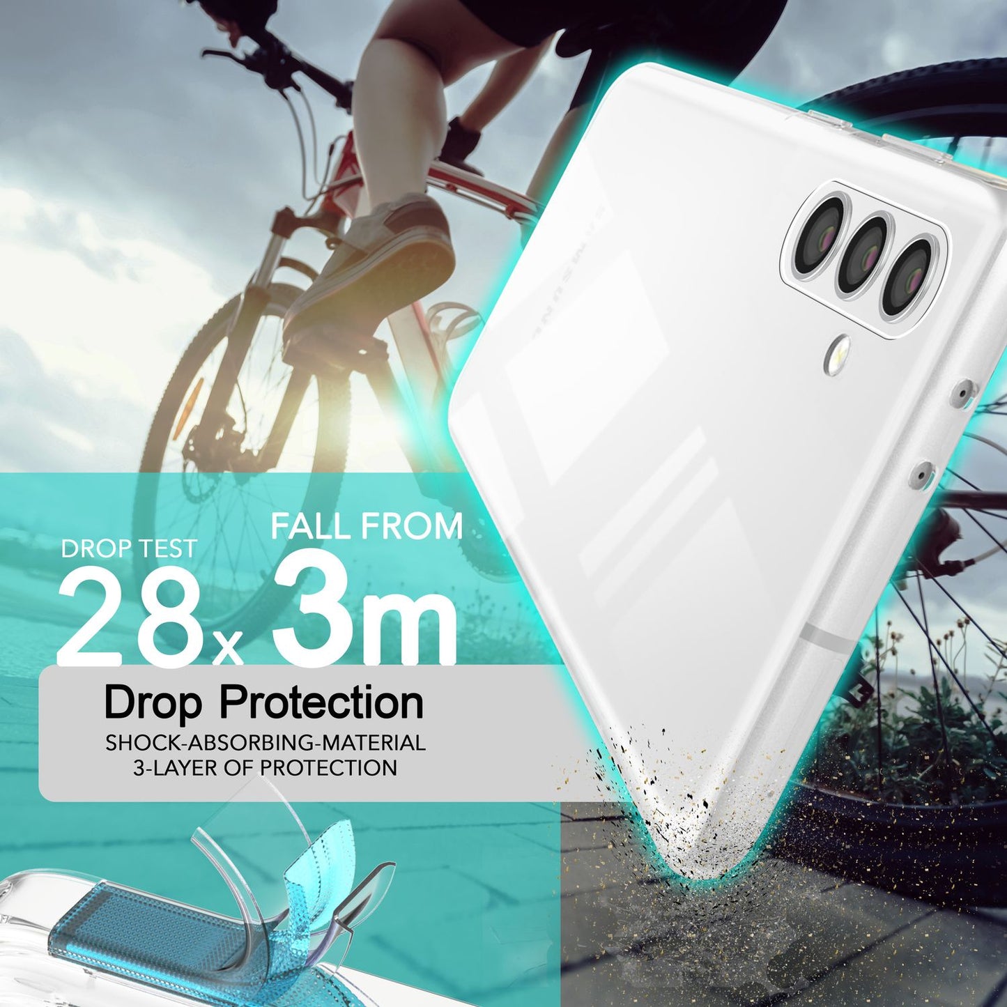 NALIA Transparente Silikonhülle für Samsung Galaxy S24 Plus – Anti-Gelb & Rutschfest – GLAZE (Handyhülle Kristallklar, Schlank & Stoßfest) – Marke aus Berlin