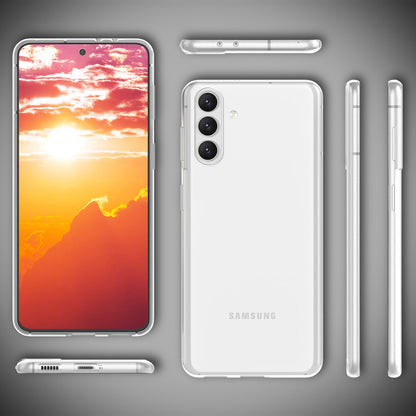 NALIA Transparente Silikonhülle für Samsung Galaxy S24 Plus – Anti-Gelb & Rutschfest – GLAZE (Handyhülle Kristallklar, Schlank & Stoßfest) – Marke aus Berlin