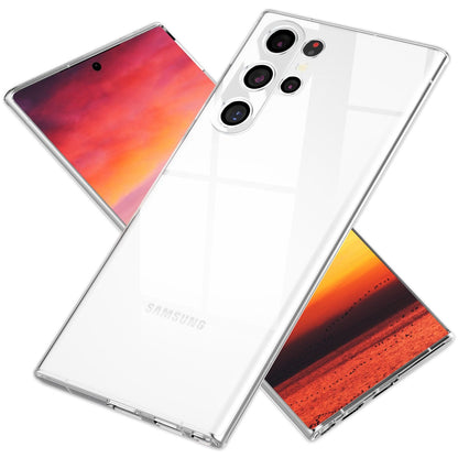 NALIA Transparente Silikonhülle für Samsung Galaxy S24 Ultra – Anti-Gelb & Rutschfest – GLAZE (Handyhülle Kristallklar, Schlank & Stoßfest) – Marke aus Berlin