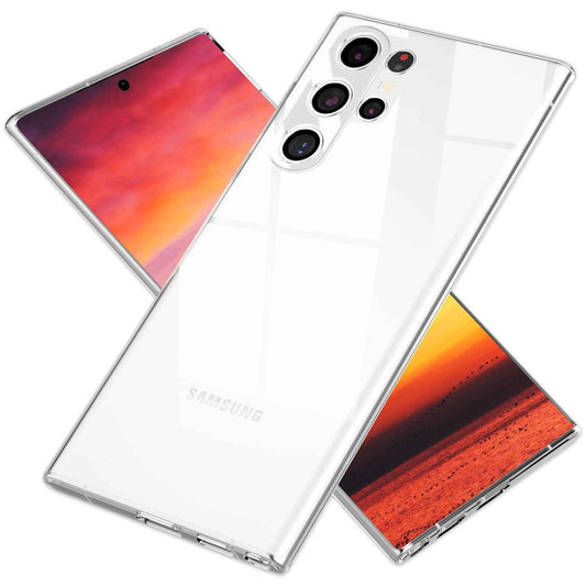 NALIA Transparente Silikonhülle für Samsung Galaxy S24 Ultra – Anti-Gelb & Rutschfest – GLAZE (Handyhülle Kristallklar, Schlank & Stoßfest) – Marke aus Berlin