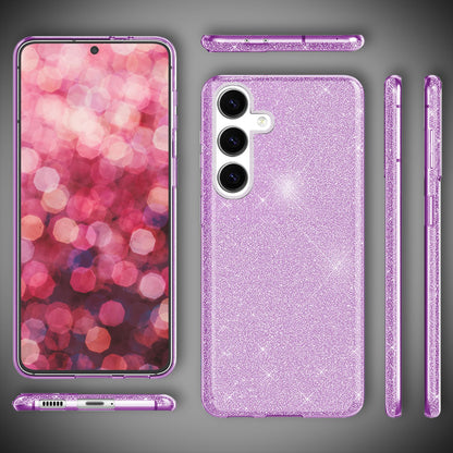 NALIA Glitzerhülle für Samsung Galaxy S24 – Funkelnder Glitzer-Look & Grip – SHINEPOP (Silikon Case) – Marke aus Berlin