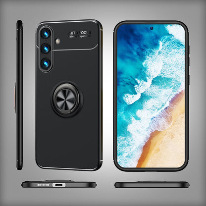 NALIA Ringhülle für Samsung Galaxy S24 – Ring-Ständer 360° & für Magnet-Halter – GRIP360 (Mattiertes Silikon Case) – Marke aus Berlin