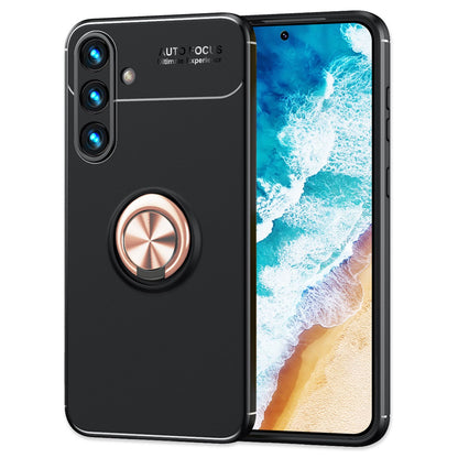 NALIA Ringhülle für Samsung Galaxy S24 Plus – Ring-Ständer 360° & für Magnet-Halter – GRIP360 (Mattiertes Silikon Case) – Marke aus Berlin