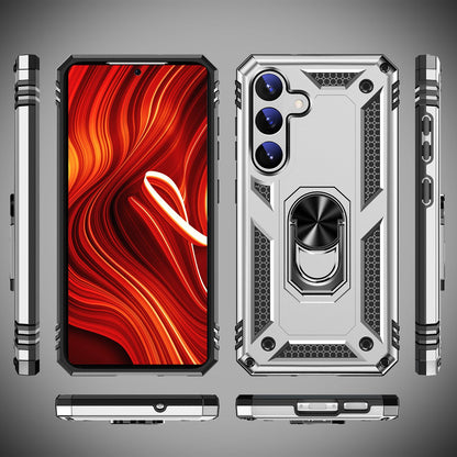 NALIA Panzerhülle für Samsung Galaxy S24 Plus – Ring-Ständer 360° & Magnet-Halterung Kompatibel – RINGDEFEND (Stoßfestes Outdoor Case) – Marke aus Berlin