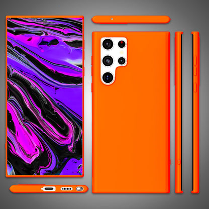 NALIA Neon Silikonhülle für Samsung Galaxy S24 Ultra – Soft-Touch & Signal-Neon – NEONSHOCK (Matte Schutzhülle) – Marke aus Berlin