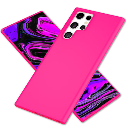 NALIA Neon Silikonhülle für Samsung Galaxy S24 Ultra – Soft-Touch & Signal-Neon – NEONSHOCK (Matte Schutzhülle) – Marke aus Berlin