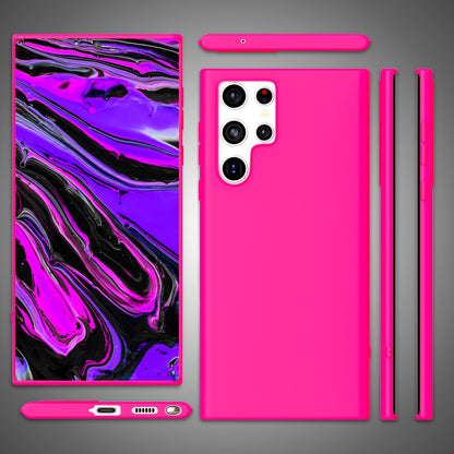 NALIA Neon Silikonhülle für Samsung Galaxy S24 Ultra – Soft-Touch & Signal-Neon – NEONSHOCK (Matte Schutzhülle) – Marke aus Berlin