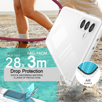 NALIA Handykette für Samsung Galaxy S24 – Transparentes Hybrid-Case & Band – HANGIT PRO (Anti-Gelb Rückseite & Verstellbar) – Marke aus Berlin