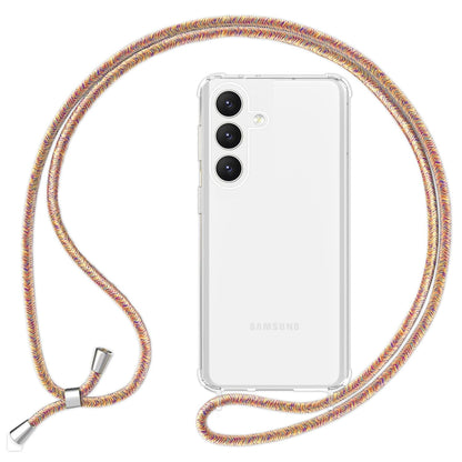 NALIA Handykette für Samsung Galaxy S24 Plus – Transparentes Hybrid-Case & Band – HANGIT PRO (Anti-Gelb Rückseite & Verstellbar) – Marke aus Berlin