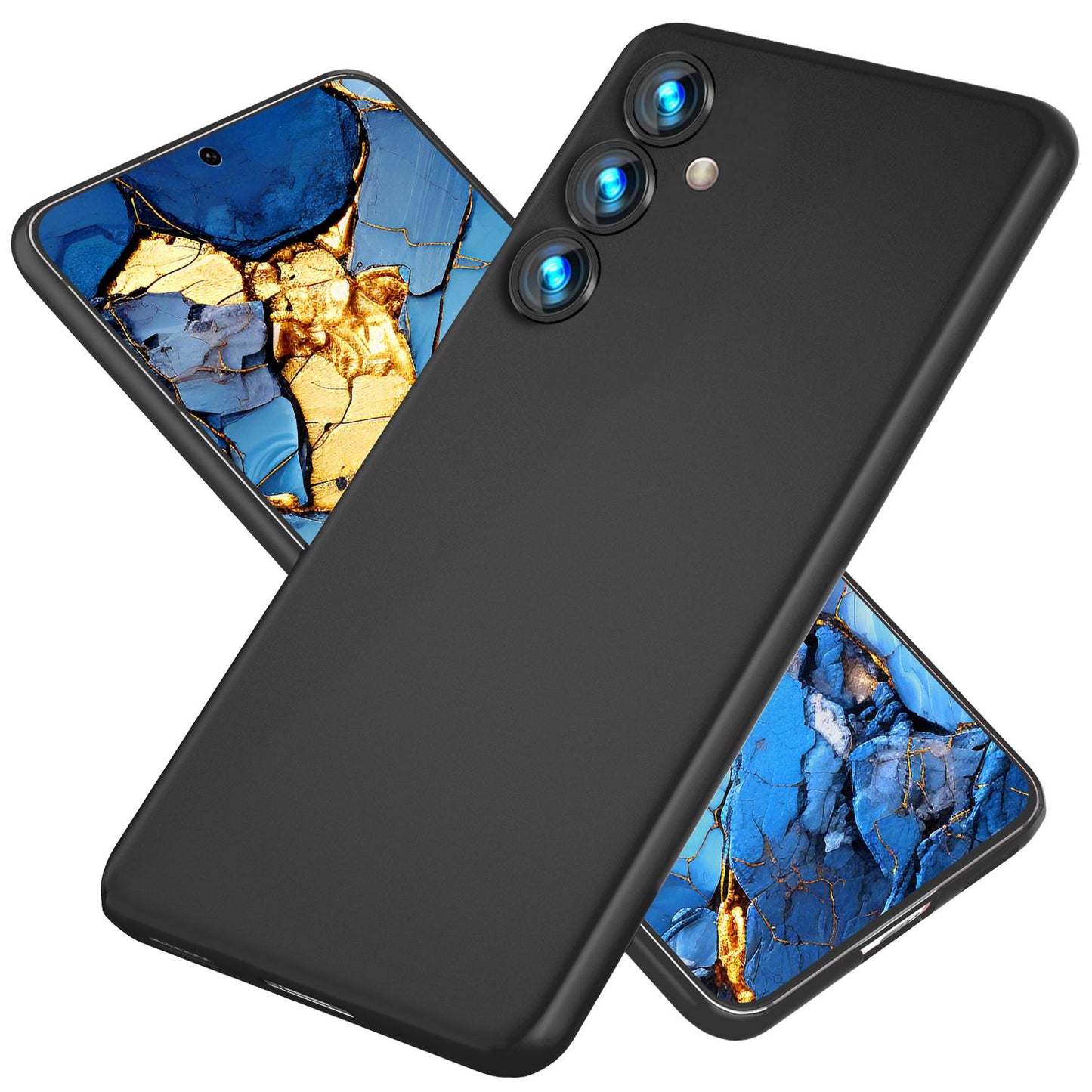 NALIA Ultra Slim Hardcase für Samsung Galaxy S24 – Matt & 0.3mm Dünn – PHANTOM (Dünnes Cover & Kamera-Vollschutz) – Marke aus Berlin