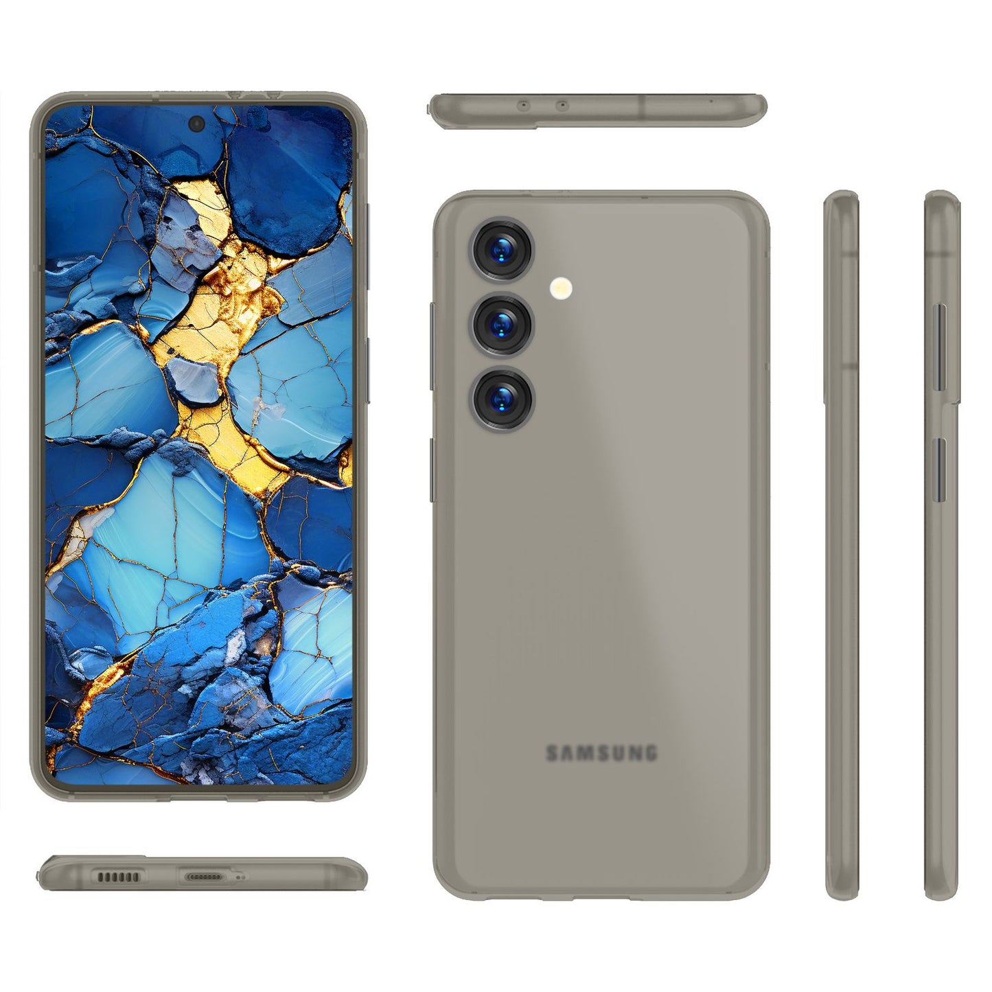 NALIA Ultra Slim Hardcase für Samsung Galaxy S24 – Matt & 0.3mm Dünn – PHANTOM (Dünnes Cover & Kamera-Vollschutz) – Marke aus Berlin
