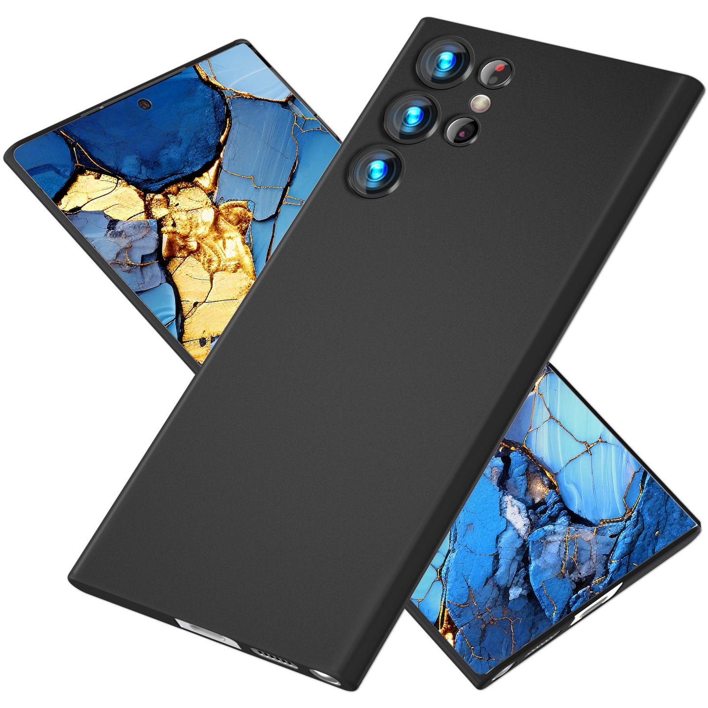 NALIA Ultra Slim Hardcase für Samsung Galaxy S24 Ultra – Matt & 0.3mm Dünn – PHANTOM (Dünnes Cover & Kamera-Vollschutz) – Marke aus Berlin
