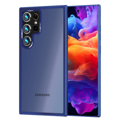 NALIA Matte Handyhülle für Samsung Galaxy S24 Ultra – Stoßfester Silikon-Rahmen & Semi-Transparent – FUZION (Anti-Fingerprint Case) – Marke aus Berlin