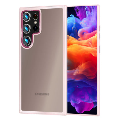 NALIA Matte Handyhülle für Samsung Galaxy S24 Ultra – Stoßfester Silikon-Rahmen & Semi-Transparent – FUZION (Anti-Fingerprint Case) – Marke aus Berlin