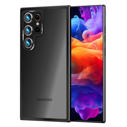 NALIA Matte Handyhülle für Samsung Galaxy S24 Ultra – Stoßfester Silikon-Rahmen & Semi-Transparent – FUZION (Anti-Fingerprint Case) – Marke aus Berlin