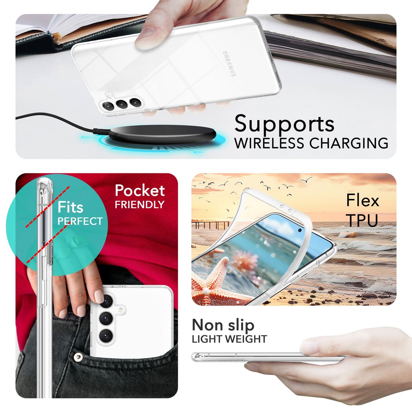 NALIA 360° Hülle für Samsung Galaxy S24 – Vorne & Hinten Schutz – 360GUARD (Full-Body Case) – Marke aus Berlin