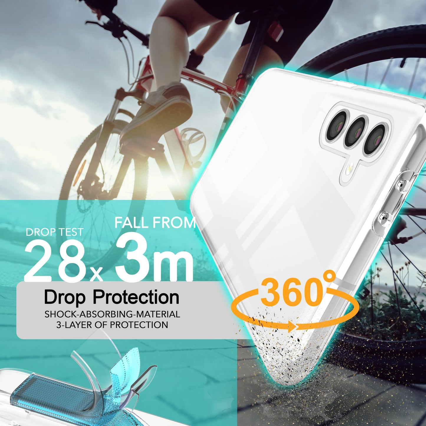 NALIA 360° Hülle für Samsung Galaxy S24 Plus – Vorne & Hinten Schutz – 360GUARD (Full-Body Case) – Marke aus Berlin