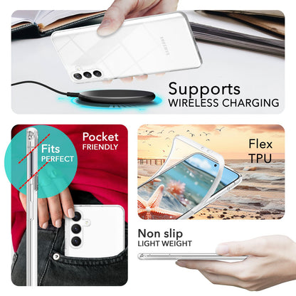 NALIA 360° Hülle für Samsung Galaxy S24 Plus – Vorne & Hinten Schutz – 360GUARD (Full-Body Case) – Marke aus Berlin