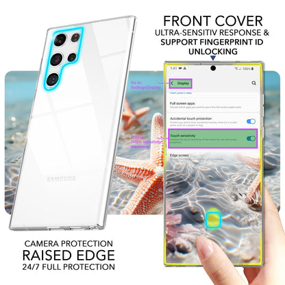 NALIA 360° Hülle für Samsung Galaxy S24 Ultra – Vorne & Hinten Schutz – 360GUARD (Full-Body Case) – Marke aus Berlin