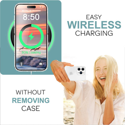 NALIA Matt-Transparentes Case für iPhone 16 Pro – Milchglas-Optik & Anti-Fingerprint – NYTE (Stoßfest, Harte Rückseite & Silikon Bumper) – Marke aus Berlin