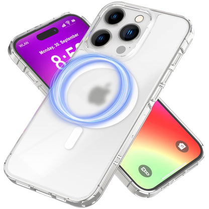 NALIA Mattes Magnet Case für iPhone 16 Pro Max – MagSafe kompatibel – ONYX (Edle Milchglas-Optik, Anti-Fingerprint & Grip) – Marke aus Berlin