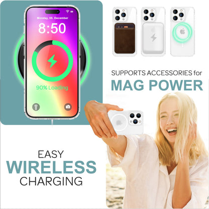 NALIA Mattes Magnet Case für iPhone 16 Pro Max – MagSafe kompatibel – ONYX (Edle Milchglas-Optik, Anti-Fingerprint & Grip) – Marke aus Berlin