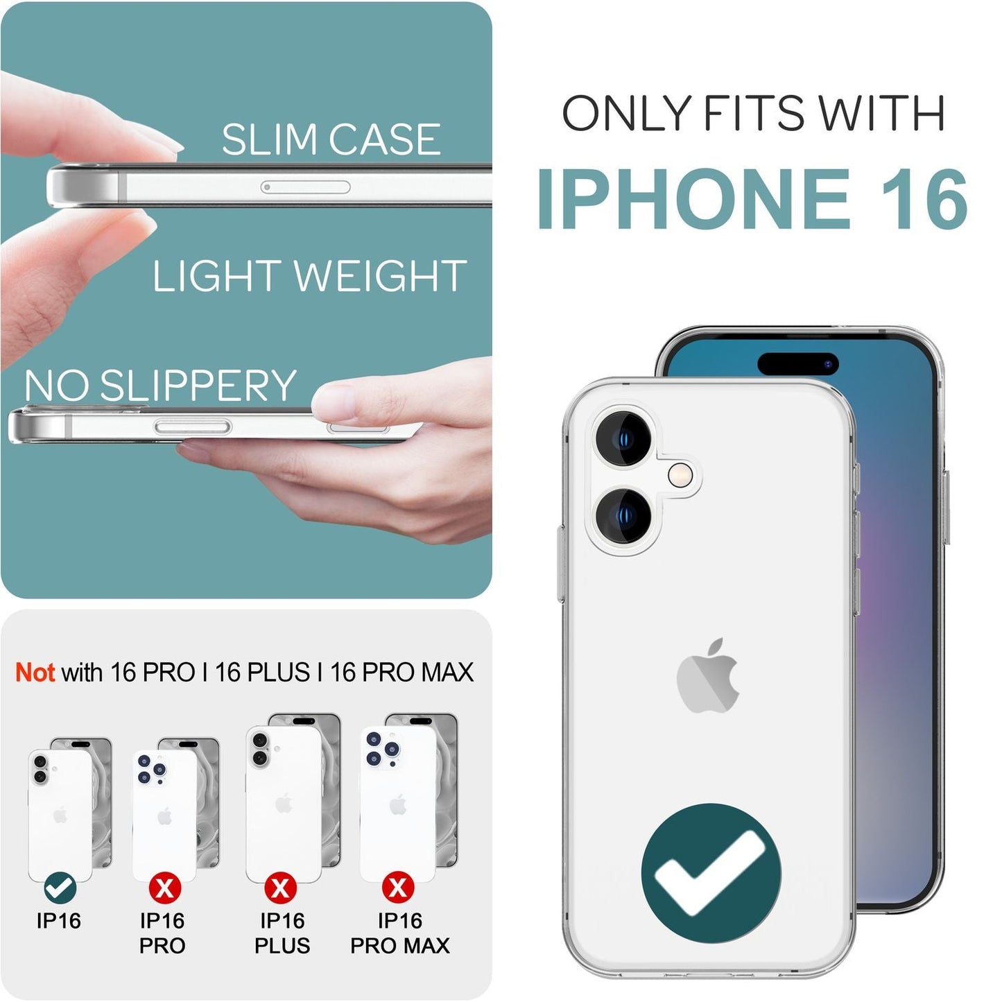 NALIA 360° Hülle für iPhone 16 – Vorne & Hinten Schutz – 360GUARD (Full-Body Case) – Marke aus Berlin