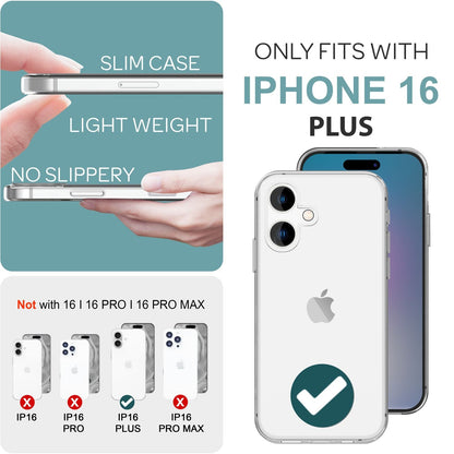 NALIA 360° Hülle für iPhone 16 Plus – Vorne & Hinten Schutz – 360GUARD (Full-Body Case) – Marke aus Berlin