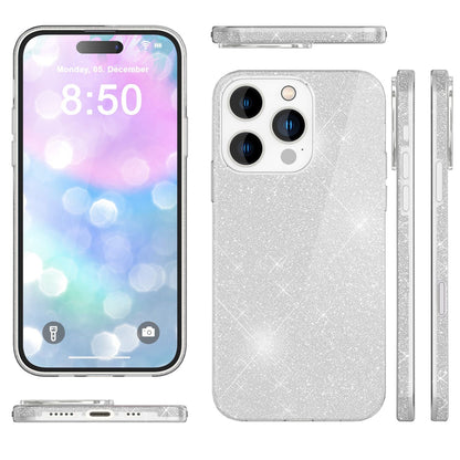 NALIA Glitzerhülle für iPhone 16 Pro Max – Funkelnder Glitzer-Look & Grip – SHINEPOP (Silikon Case) – Marke aus Berlin