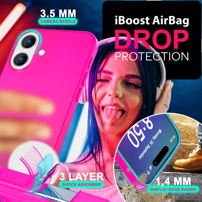 NALIA Neon Silikonhülle für iPhone 16 Plus – Soft-Touch & Signal-Neon – NEONSHOCK (Matte Schutzhülle) – Marke aus Berlin