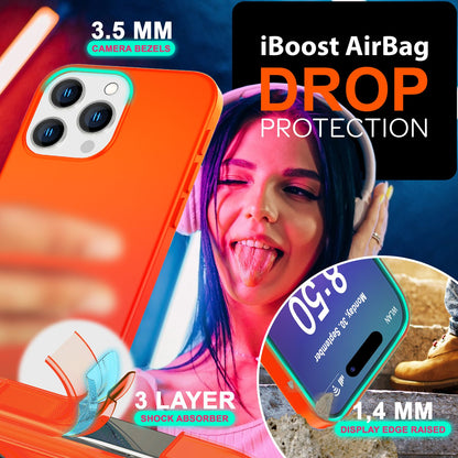 NALIA Neon Silikonhülle für iPhone 16 Pro – Soft-Touch & Signal-Neon – NEONSHOCK (Matte Schutzhülle) – Marke aus Berlin