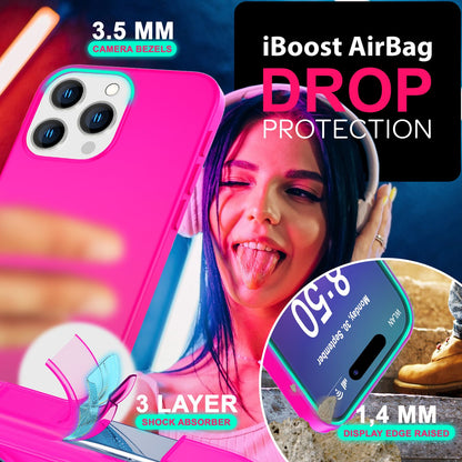 NALIA Neon Silikonhülle für iPhone 16 Pro – Soft-Touch & Signal-Neon – NEONSHOCK (Matte Schutzhülle) – Marke aus Berlin