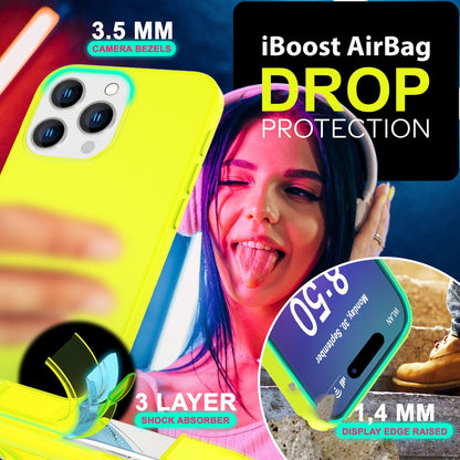 NALIA Neon Silikonhülle für iPhone 16 Pro Max – Soft-Touch & Signal-Neon – NEONSHOCK (Matte Schutzhülle) – Marke aus Berlin