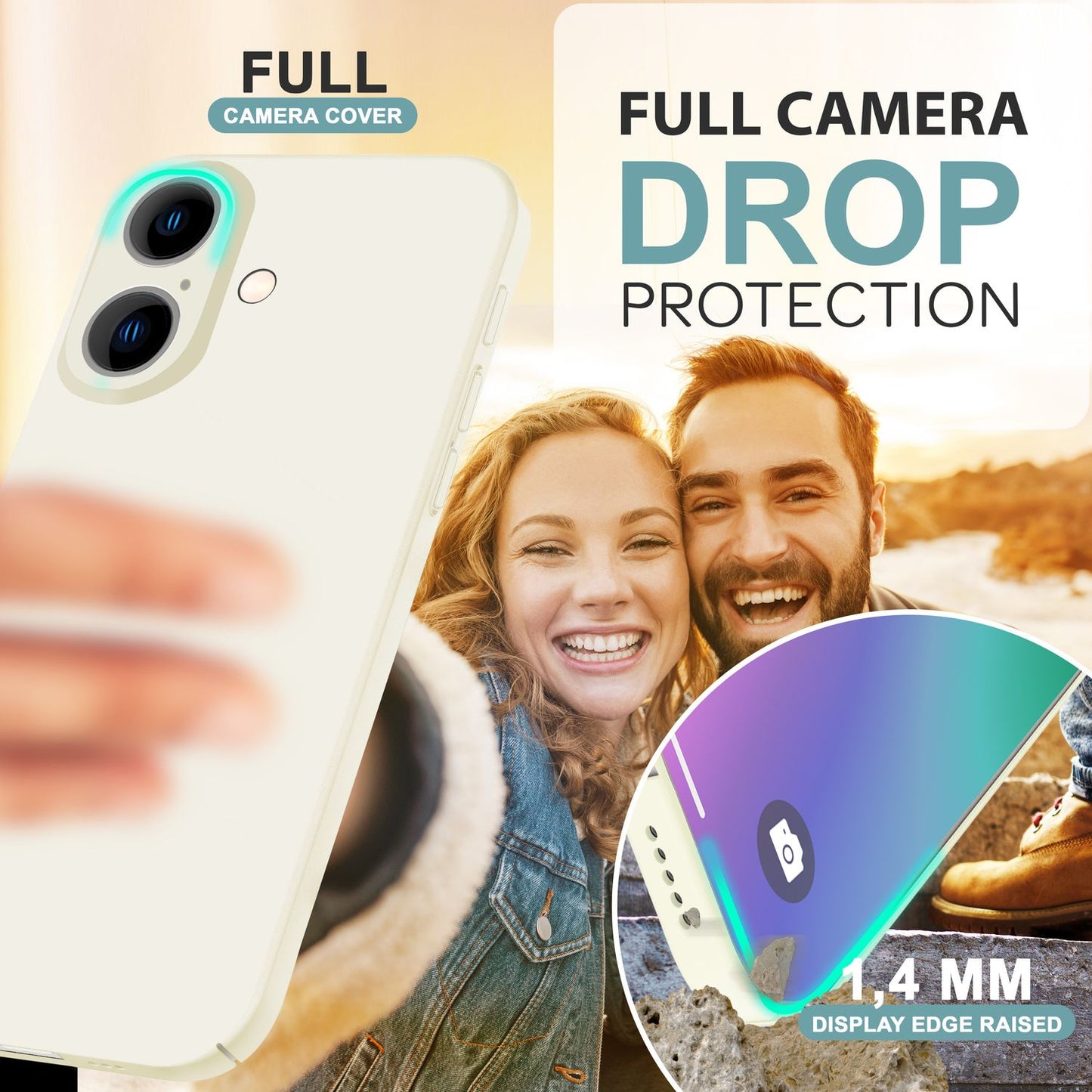 NALIA Ultra Slim Hardcase für iPhone 16 – Anti-Fingerabdruck & 0.5mm Dünn – PUREFIT (Matt & Leicht) – Marke aus Berlin