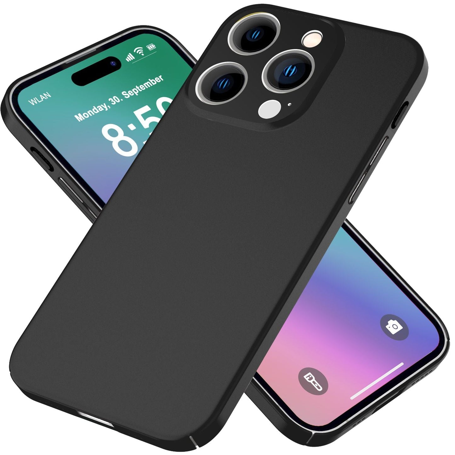 NALIA Ultra Slim Hardcase für iPhone 16 Pro – Anti-Fingerabdruck & 0.5mm Dünn – PUREFIT (Matt & Leicht) – Marke aus Berlin