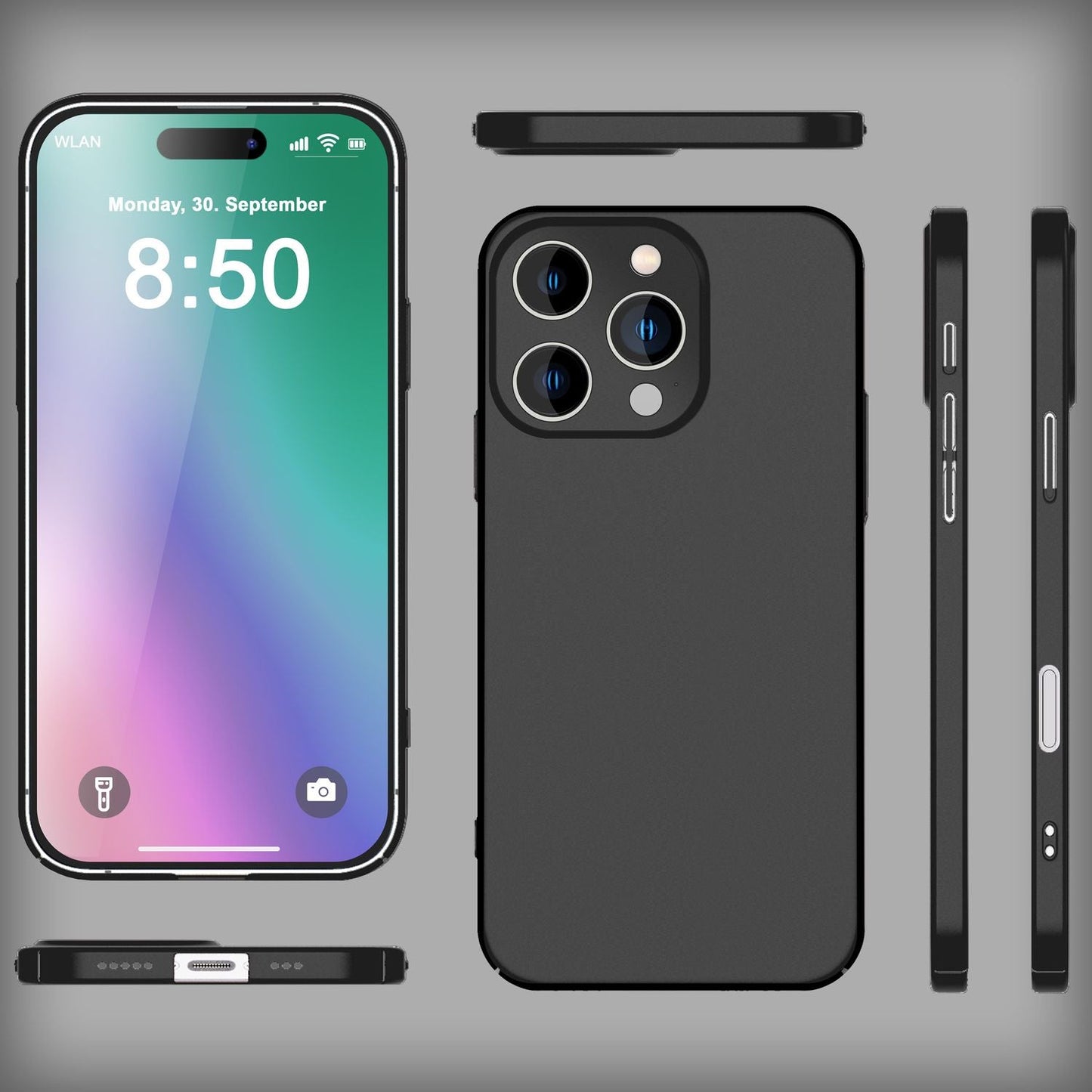 NALIA Ultra Slim Hardcase für iPhone 16 Pro Max – Anti-Fingerabdruck & 0.5mm Dünn – PUREFIT (Matt & Leicht) – Marke aus Berlin