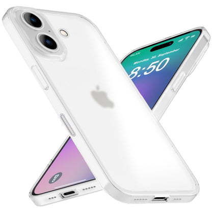 NALIA Ultra Slim Hardcase für iPhone 16 – Matt-Transparent & 0.3mm Dünn – PHANTOM (Dünnes Cover & Kamera-Vollschutz) – Marke aus Berlin
