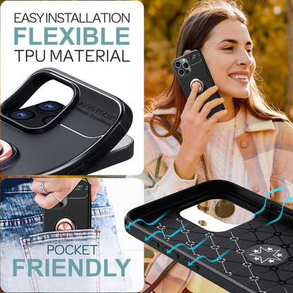 NALIA Ringhülle für iPhone 16 Pro Max – Ring-Ständer 360° & für Magnet-Halter – GRIP360 (Mattiertes Silikon Case) – Marke aus Berlin